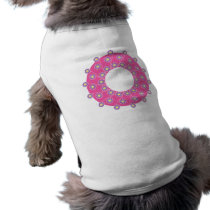 Purple Flowers On Pink pet clothing by alternateworlds Purple Flowers On Pink pet clothing