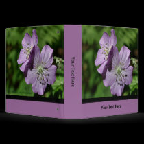 Purple Flowers Personalized Photo Business Binder by SmilinEyesTreasures Purple Flowers Personalized Photo Business Binder