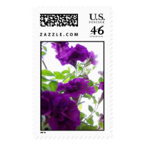 Purple Flowers postage by iiiyaaa Purple Flowers postage