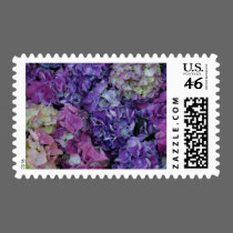 Purple Flowers stamps