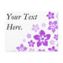 purple flowers post card