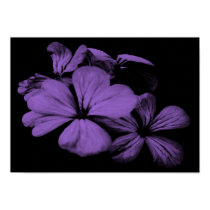 Purple Flowers Print by PartyPacks Purple Flowers Print