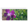 Purple flowers custom rack card