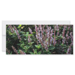 Purple flowers personalized rack card