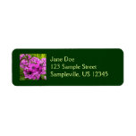 Purple Flowers Return Address Label