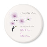 Purple Flowers Save The Date - Customized