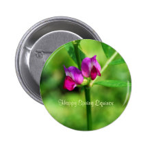 Purple Flowers Spring Equinox Pin