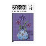 'Purple Flowers' Stamps