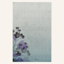 Purple Flowers stationery