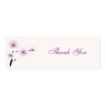 Purple Flowers Thank You Tag
