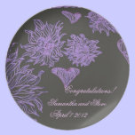 Purple Flowers Wedding Rehearsal Dinner Plate plates