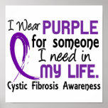 Purple For Someone I Need Cystic Fibrosis Poster