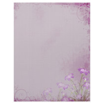 Purple Foral Letterhead by StarStock Purple Foral Letterhead