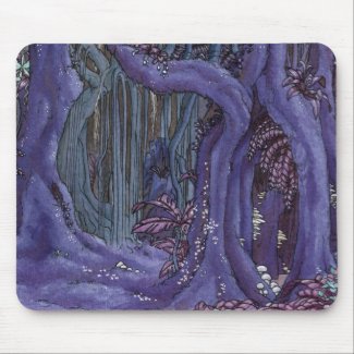 Purple forest mousepad mousepad