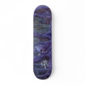 Purple forest skate deck skateboard
