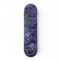 Purple forest skate deck