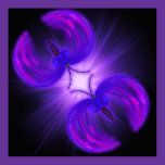 Purple Fractal Butterflies Poster posters