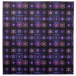 Purple Fractal Collage Napkin