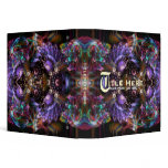 Purple Fractal Fantasy Avery Binder