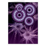 Purple Fractal Fantasy Card