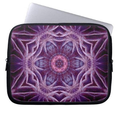 Purple Fractal Hexagon Star Art Notebook electronicsbag