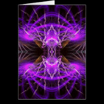 Purple Fractal Widow Card