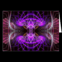 Purple Fractal Widow Card