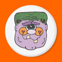 purple frankestein face magnets