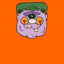 purple frankestein face t-shirts by halloweenie purple frankestein face t-shirts