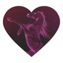 Purple Friesian Rearing Sticker