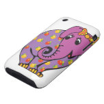 purple fruity elephant iphone 3 tough cases
