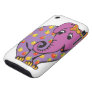 purple fruity elephant tough iphone 3 cover
