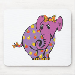 purple fruity elephant mousepad
