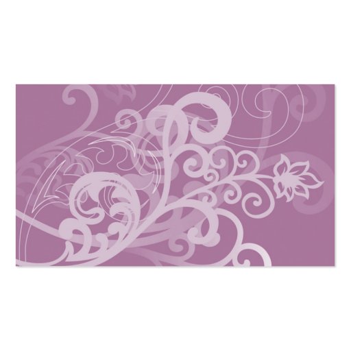 Purple full size business card (back side)