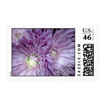Purple funky flower stamp