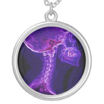Purple/Fushia C-spine  necklace