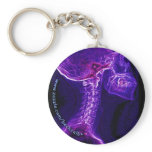 Purple/Fushia C-spine X-ray keychain