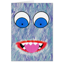 Purple Fuzz Monster Cards
