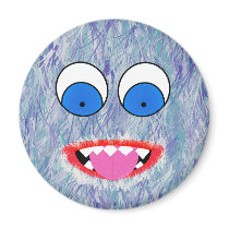 Purple Fuzz Monster Magnets