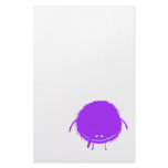purple  fuzzy duzzle monster stationery