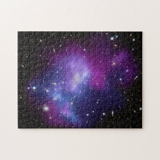 Purple Galaxy Cluster Jigsaw Puzzle | Zazzle