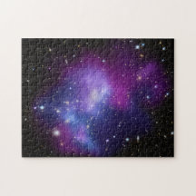 Purple Galaxy Cluster Jigsaw Puzzles