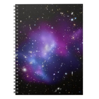 Purple Galaxy Cluster Spiral Notebooks