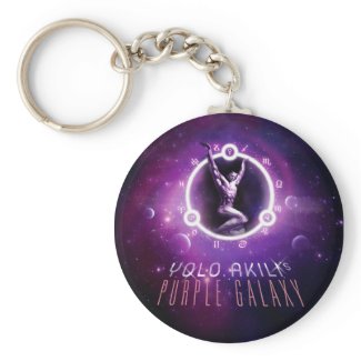Purple Galaxy Key Chain keychain