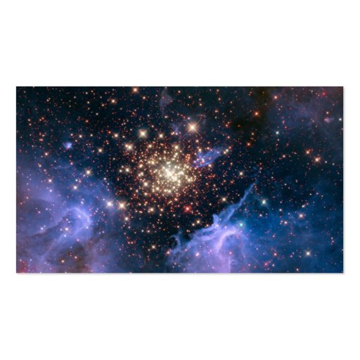 Purple Galaxy Starry Sky Supernova Astronomy Space Business Card (front side)