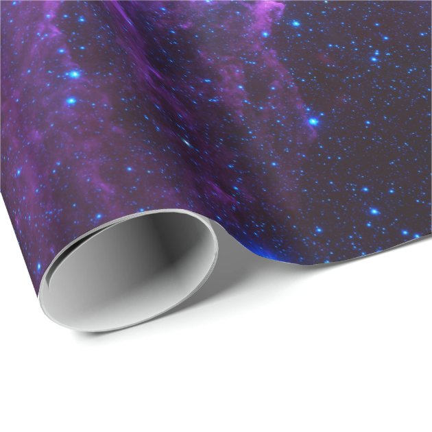 Purple Galaxy Wrapping Paper 3/4