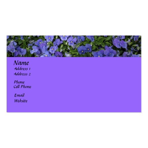 Purple Garden Business Card Template