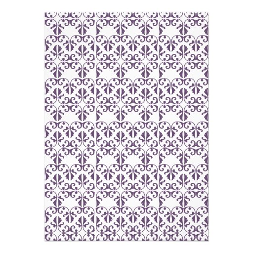 Purple Garden Tea Party Invitations