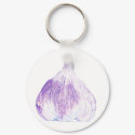 Purple Garlic Keychain by floatinglemons Purple Garlic Keychain