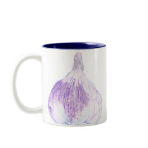 Purple Garlic Mug mugs